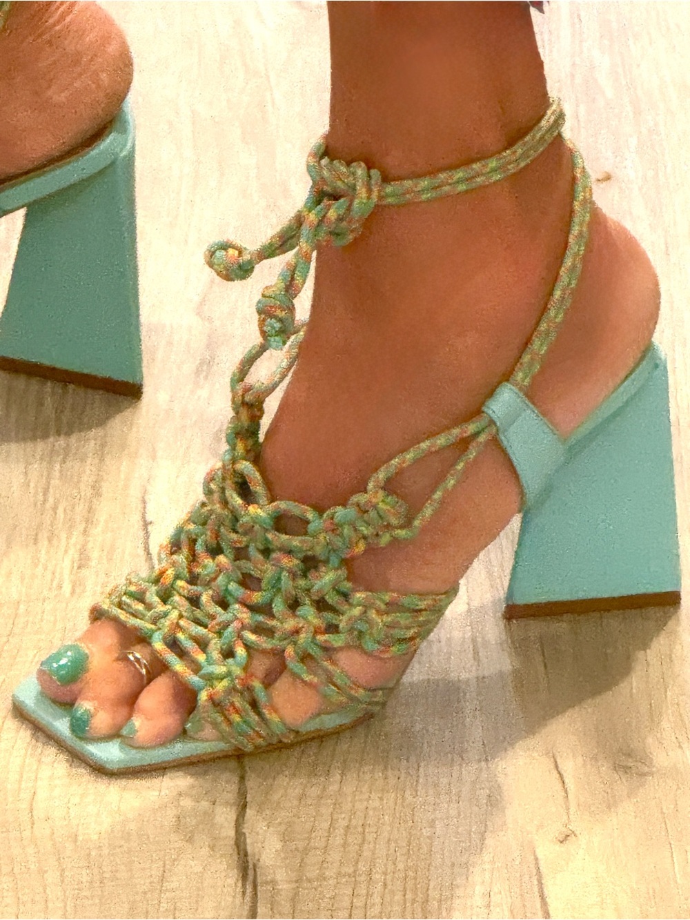 Chunky geometric heels - Picture 9 of 13